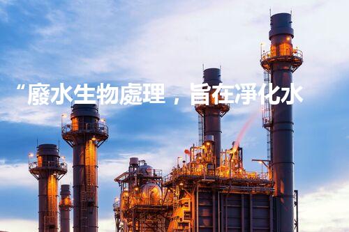 “廢水生物處理，旨在凈化水源，守護(hù)碧水藍(lán)天”